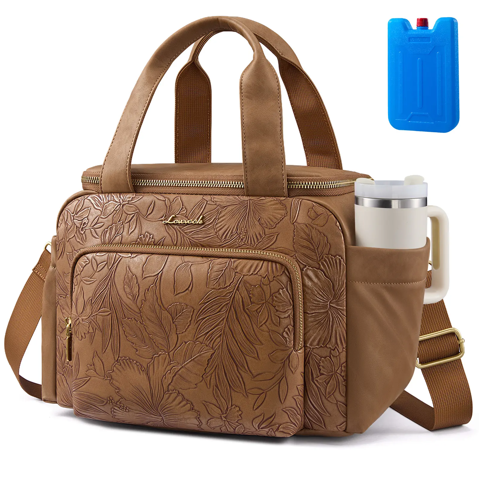 Brown Embossed