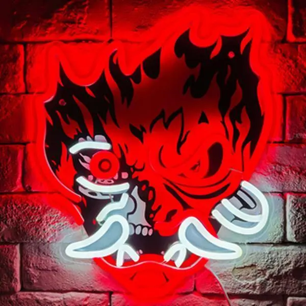 Punk Ghost Face Neon Signs are perfect for game room party room wall decorations and are ideal gifts for friends and family. Ultimate Backdrop Gamers