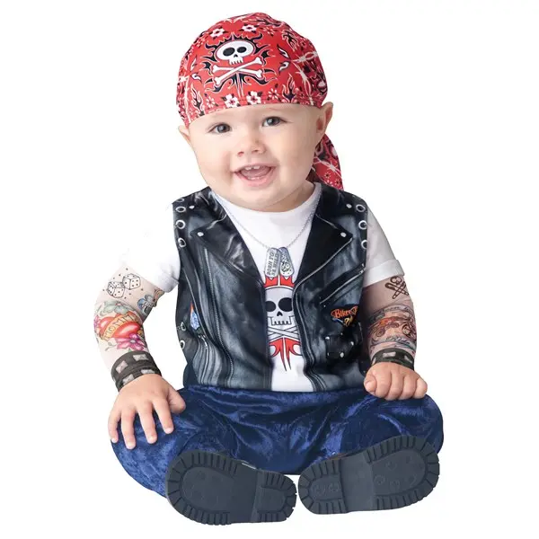 Baby Born to be Wild Biker Kids Costume