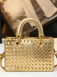 2026 New High-End Handwoven Duchess Bag for Women, Vintage Crossbody Shoulder Bag, Versatile Commuter Luxury Small Square Bag