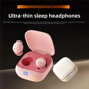 Sleep headphones, painless for side sleepers, no ear pressure, 2026 new model, in-ear noise-canceling, long battery life, sleep Bluetooth headphones