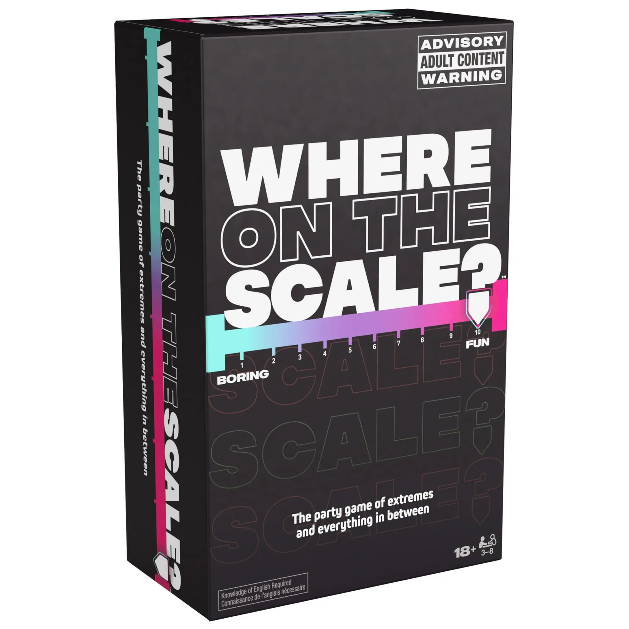 Spin Master Games, Where on The Scale, a Party Game of Extremes, for Ages 18+