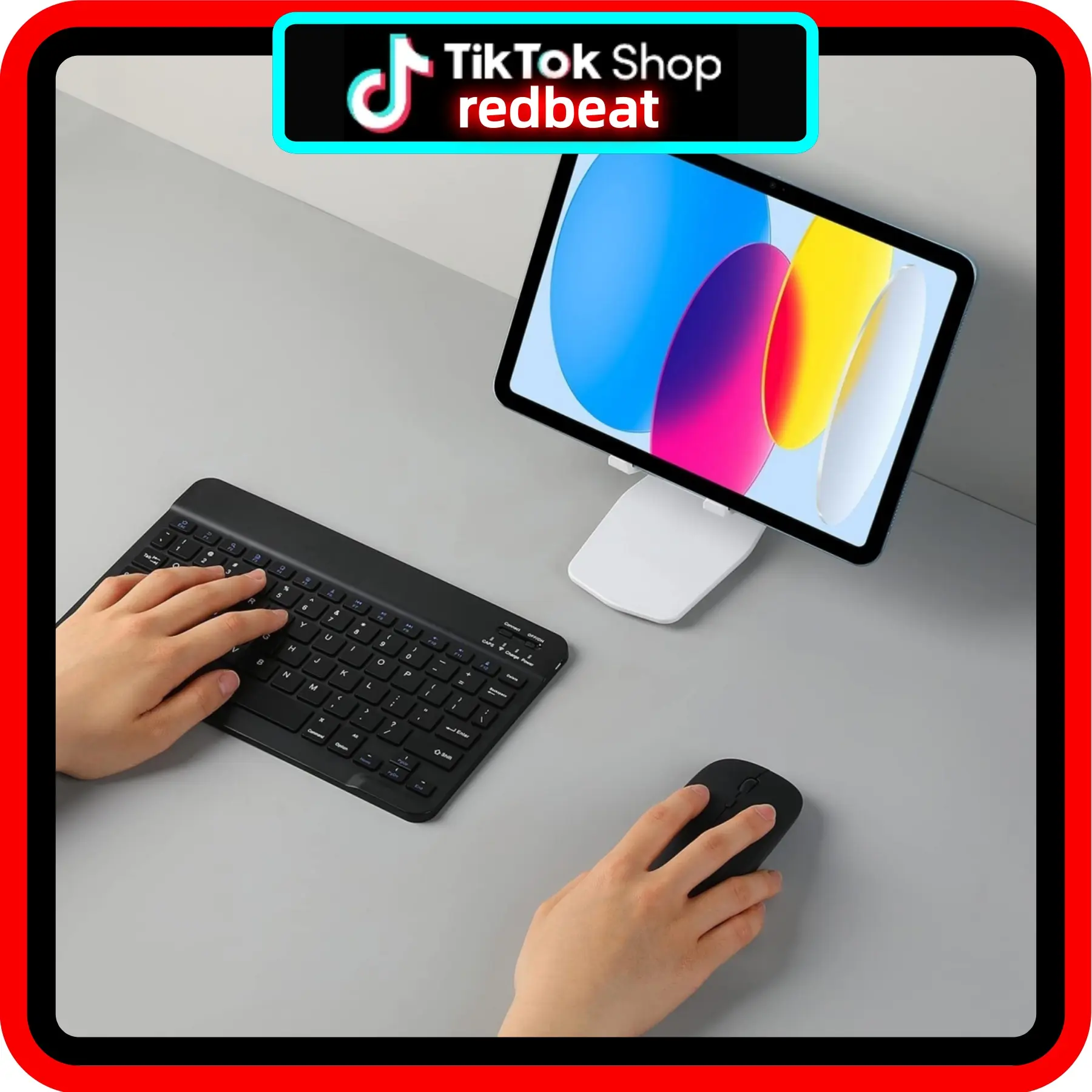 Wireless Bluetooth keyboard and mouse, lightweight keyboard and mouse, standby time of 200 days, 400 mAh battery, 5 million tapping life, Bluetooth effective distance up to 10 meters