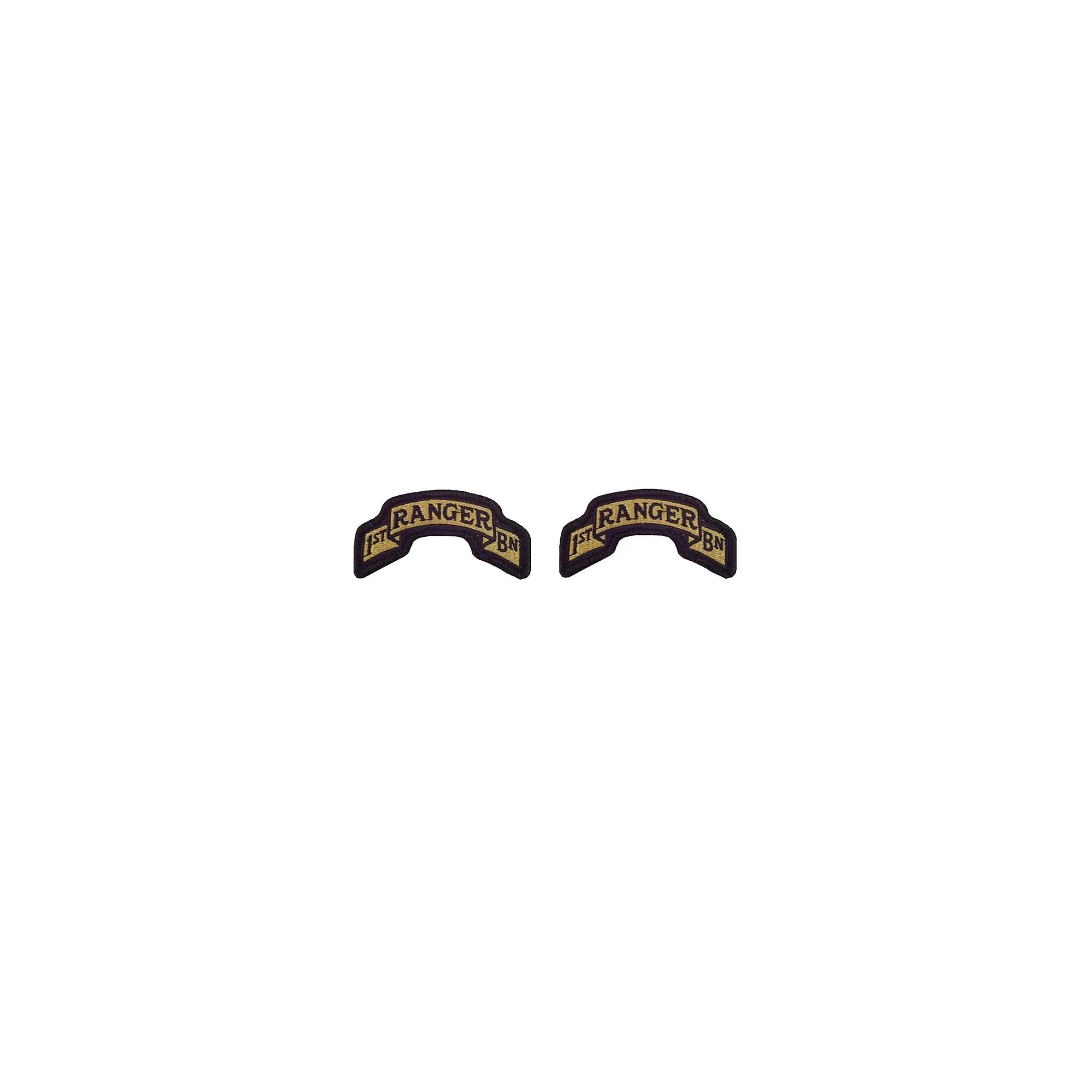 U.S. Army 75th Ranger Regiment 1st Battalion OCP Scroll with Hook Fastener (pair)