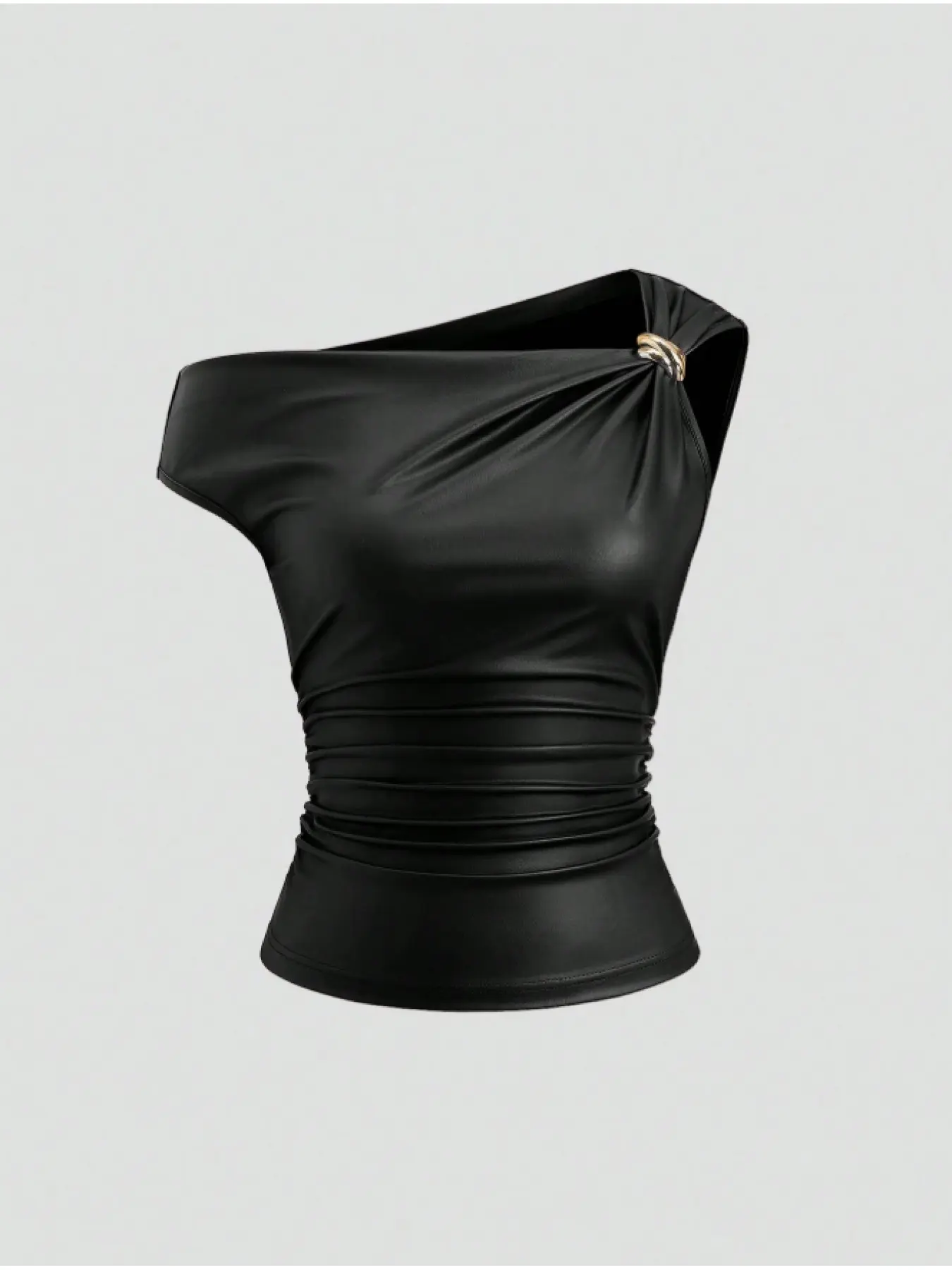 Women's Sleeveless Metal Decoration Vest, Casual Daily Wear for Spring Summer Fall, Comfortable Commuter Top for Women