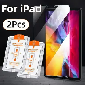 2-Pack HD Tempered Glass Protective Screen Protector for iPad Air/pro/mini 7.9-13 Inches, Bubble-Free Dustproof, 9h Hardness, Easy Install