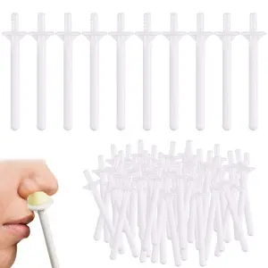 60PCS Nose Wax Applicator Sticks – Disposable Plastic Spatulas for Nose Hair Removal & Nostril Cleaning (Salon & Home Use)