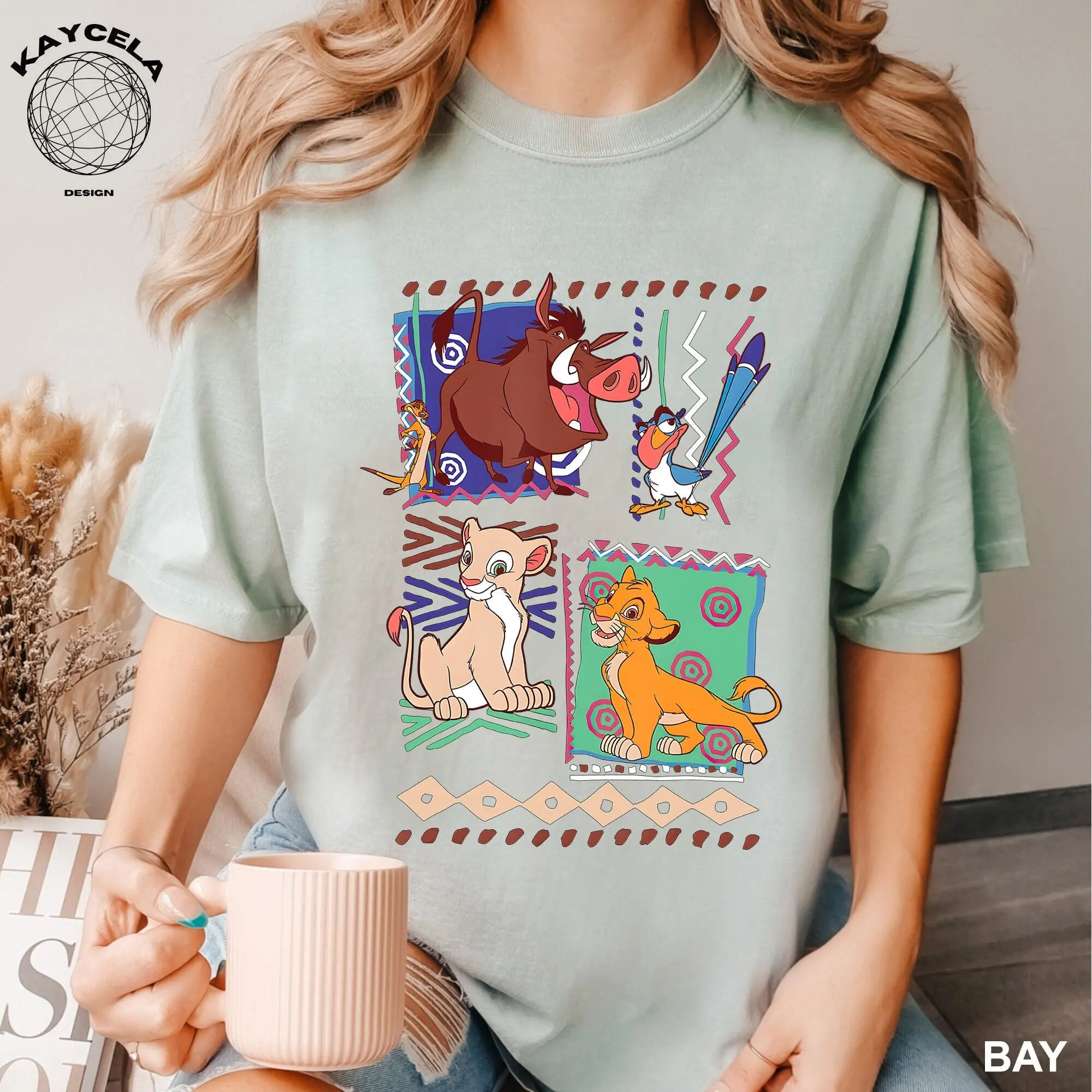 Vintage 90s Lion King Simba And Timon Shirt