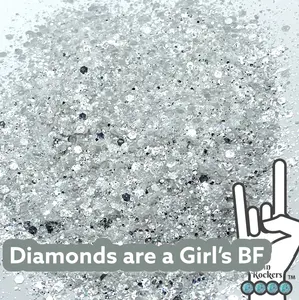 Diamonds are a Girl's BF Mirror Flash Premium Chunky Glitter Mix