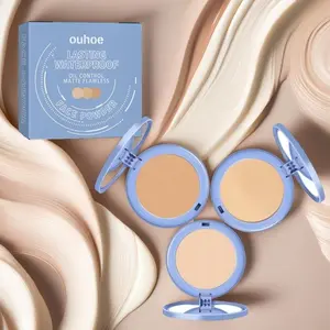 Long Lasting Powder Palette, 1/3 Counts Natural Lightweight Breathable Makeup Setting Powder, Face Makeup Accessories for Women & Girls, Cosmetic