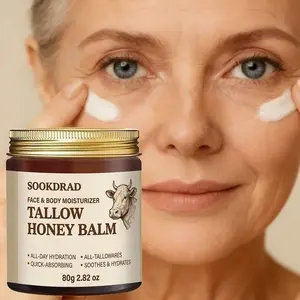 Beeswax Honey Balm, Moisturizing, Hydrating & Soothing Dry Skin, Face & Body Care Moisturizer, 80g, Healing Formula, Ideal for Daily Use
