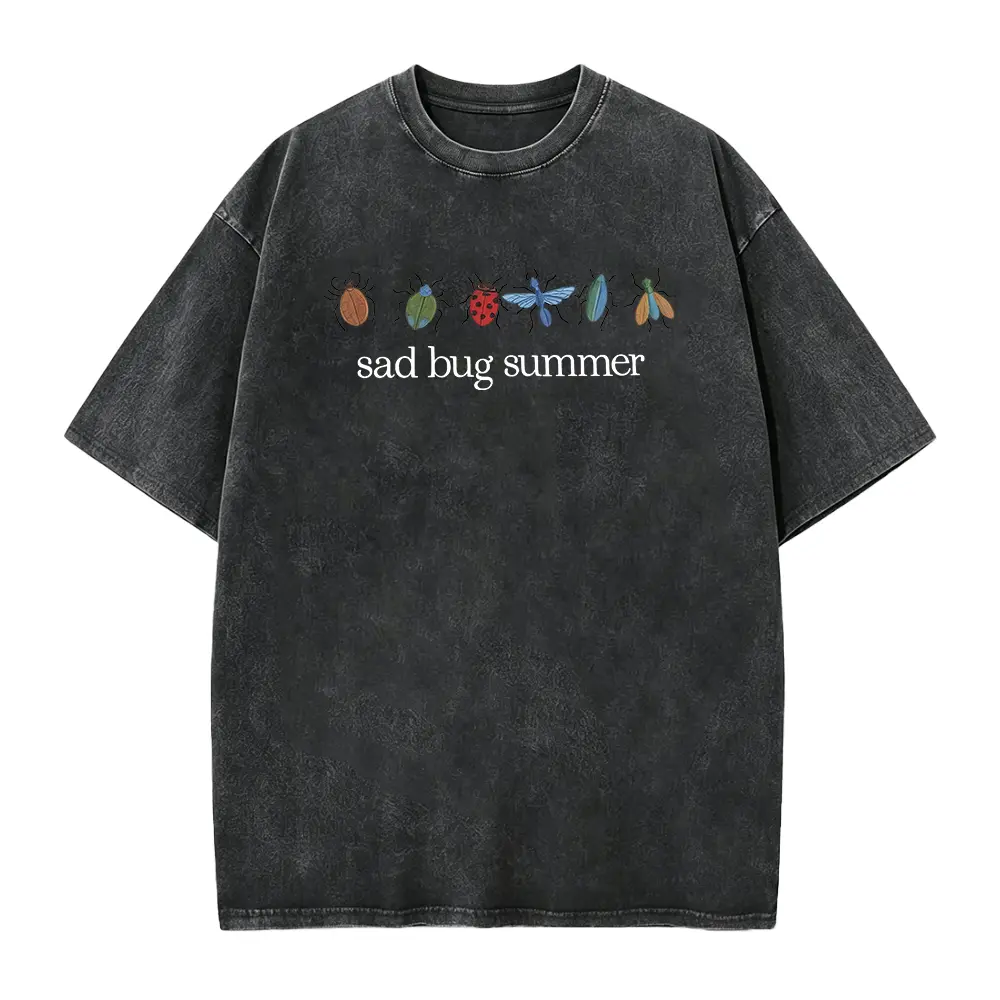 Sad Bug Summer Shirt, Indie Folk Concert Tee,Vintage Collage T-Shirt, Retro Insect Shirt