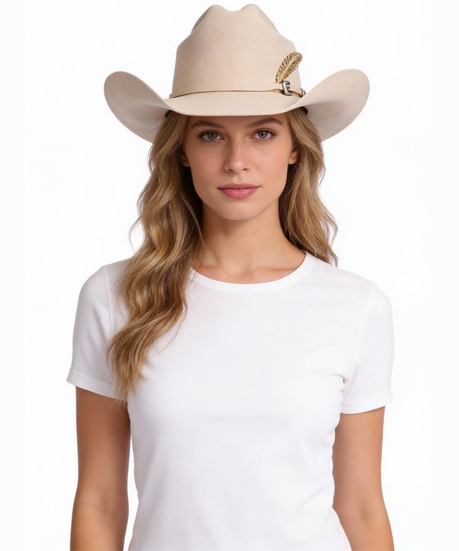 El Amo Black Fur Felt Hat Classic Cowboy Design for Women Versatile for Casual & Formal Occasions Timeless Look