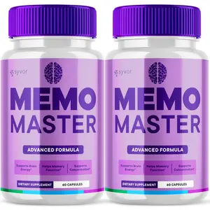 (2 Pack) Memo Master Nootropic All Natural Formula Brain Supplement 120 Capsules