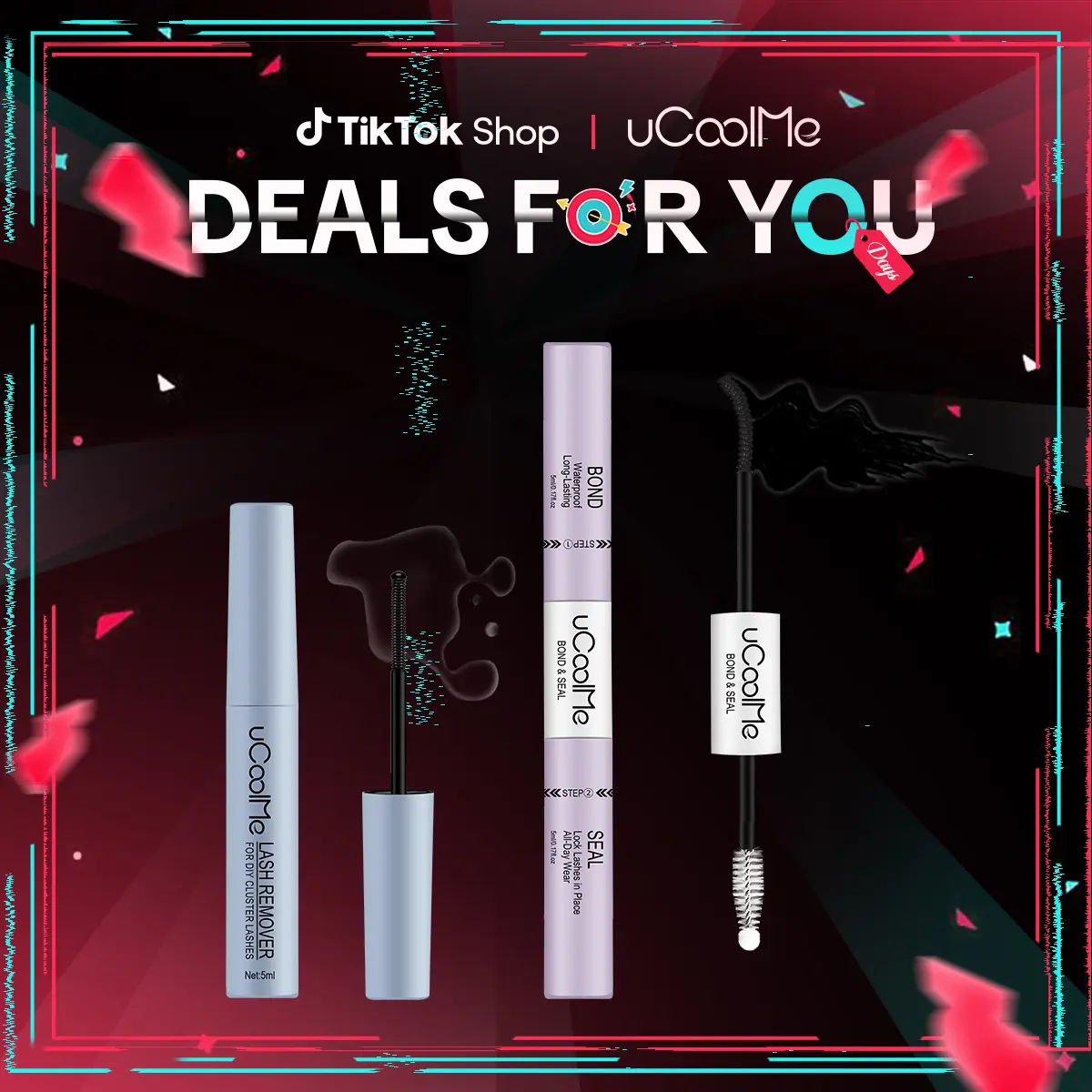 2-in-1 Lash Bond and Seal with Remover Kit, Waterproof Eyelash Adhesive for a Strong, Long-Lasting Hold on Cluster Lashes & Extensions, Beauty Products, False Eyelashes & Adhesives