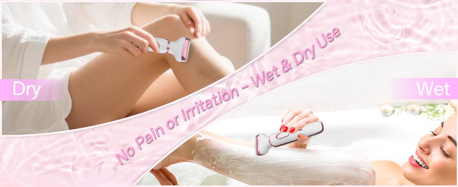 Electric Shaver for Women Best Electric Razor for Womens Bikini Legs Underarm Public Hairs Rechargeable Trimmer with Detachable Head Cordless Wet Dry Use Precise Safe Christmas Gift New Year Gift Shaving Waterproof
