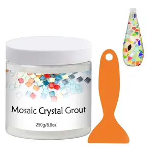 Mosaic  Grout, Mosaics Tile Tools, Mosaic Tile Accessories - Essential for  Grouting and  for DIY Craft Projects (Translucent, 8.8oz)