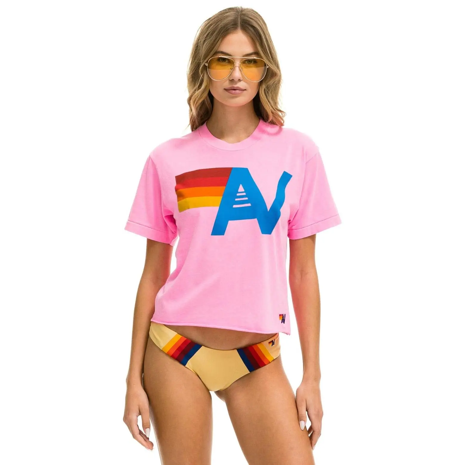 LOGO BOYFRIEND TEE - NEON PINK
