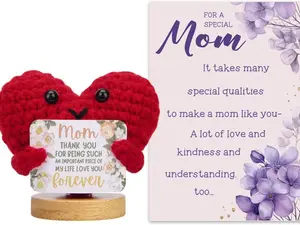 Mothers Day Gifts Best New Mom Gifts Handmade Crochet Cute Mothers Day Gift from Daughter Son Funny Mothers Day Present Thoughtful Mom to Be Gift Home Decor Love
