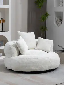 Inflatable Lazy Sofa Durable High-Back Bean Bag Chair Comfort Lounger with 3 Pillows, Indoor/Outdoor Single Gaming for Bedroom, Living Room, Office fluffy furniture