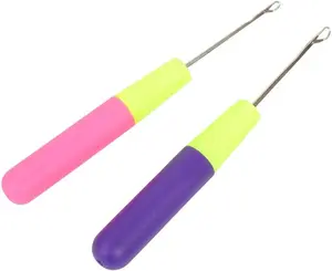 QVR 1Pcs Latch Hook Tool, Latch Hook Crochet Needle for Micro Braids, Hair Extension, Feather and Carpet