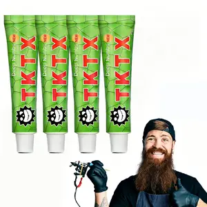 Tattoo Numbing Cream (4 Pack) - Green 40% International - Pain Free Tattoos - Relief CreamforTattoos,Waxing,Microneedling,Lecithin ExternalCream(10g)