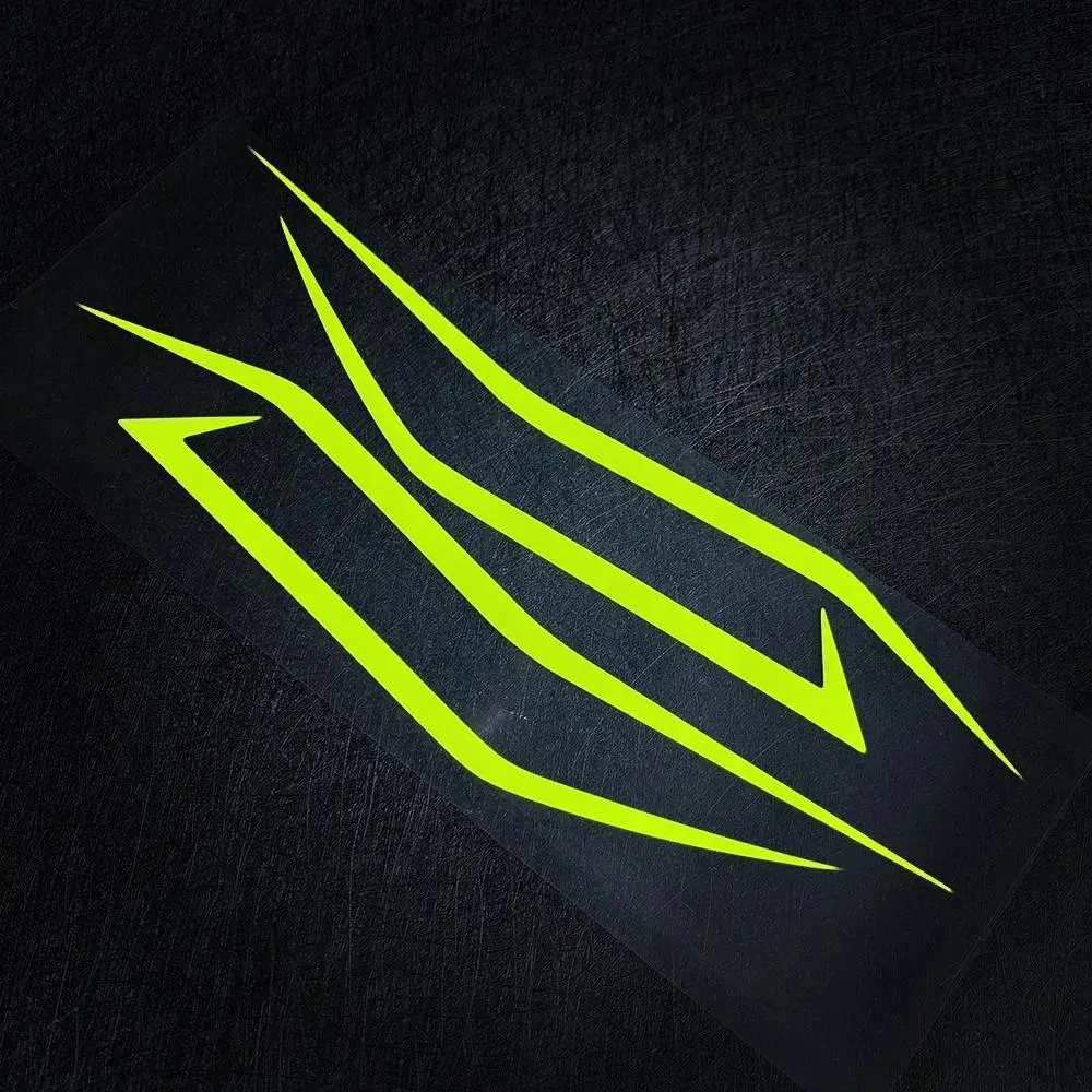 Motorcycle Fairing Stickers  Motorbike Decorative Reflective  Self-adhesive Decals Curvy Headlight Racing Helmet Motorcycle Decoration