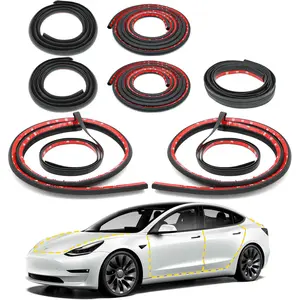 Tesla Model3/modely/modelx Car Door Abc Pillar Sealing Strip, Rear Trunk Soundproofing Sealant, Automotive Noise Reduction Accessory