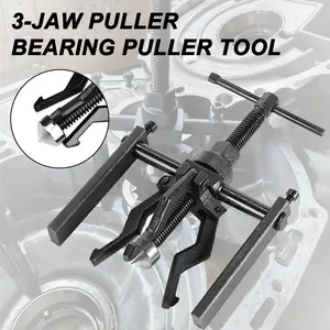 Heavy-Duty 3-Jaw Internal Guided Bearing Puller, Three-Jaw Internal Bearing Puller, Vehicle Hub Bearing Removal Tool, Wheel Bearing Tool, Suitable for Automotive Motorcycle and Mechanical Bearing Gear Extractor, High-Strength Durable Repair Tool