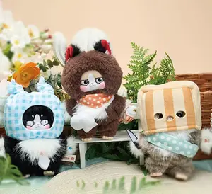 （03）BABYTHREE-Meow King's -Office Worker Chronicles Plush Blind Box Soft Collectibles (Hidden Style Probability: 96:1)