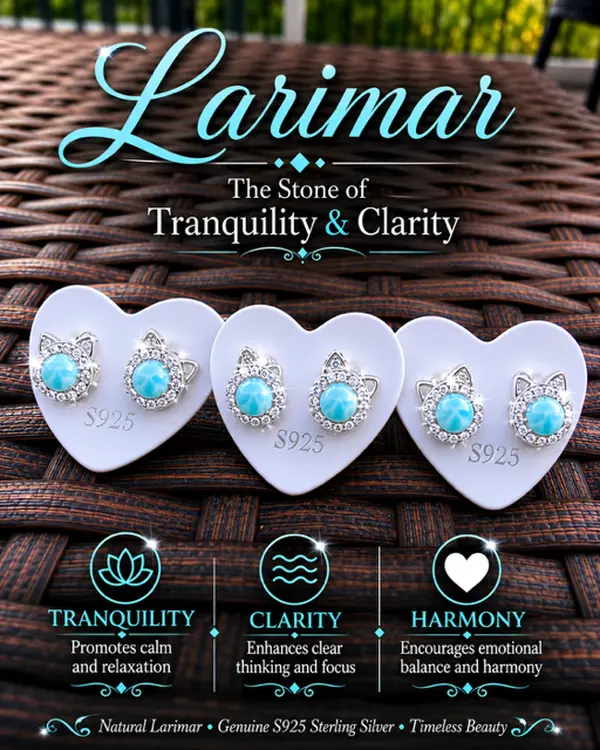 Larimar S925 earrings