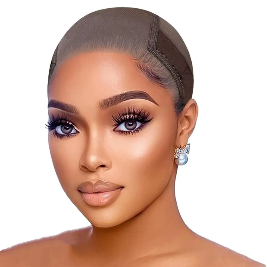 Lace Grip Wig Cap for Women, Transparent Lace Wig Caps, Non Slip Wig Gripper for Keeping Wigs in Place, Adjustable Wig Cap with Grip Headband