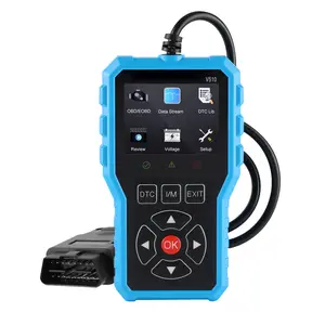 2026 New Upgraded OBD2 Scanner | Automotive Diagnostic Tool. Supports checking engine malfunction lights, clearing trouble codes, real-time data streaming, I/M readiness indicator, vehicle information access and voltage testing.