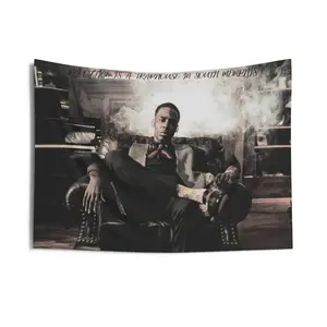 Young Dolph Tapestry Decor Wall Room Decor Fun Flags Poster Indoor And Outdoor Decor Decoration Print