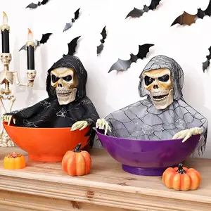 Halloween   Ornaments  -candy tray, Halloween prank props, illuminated sensor-powered tray, scary and funny decorative props