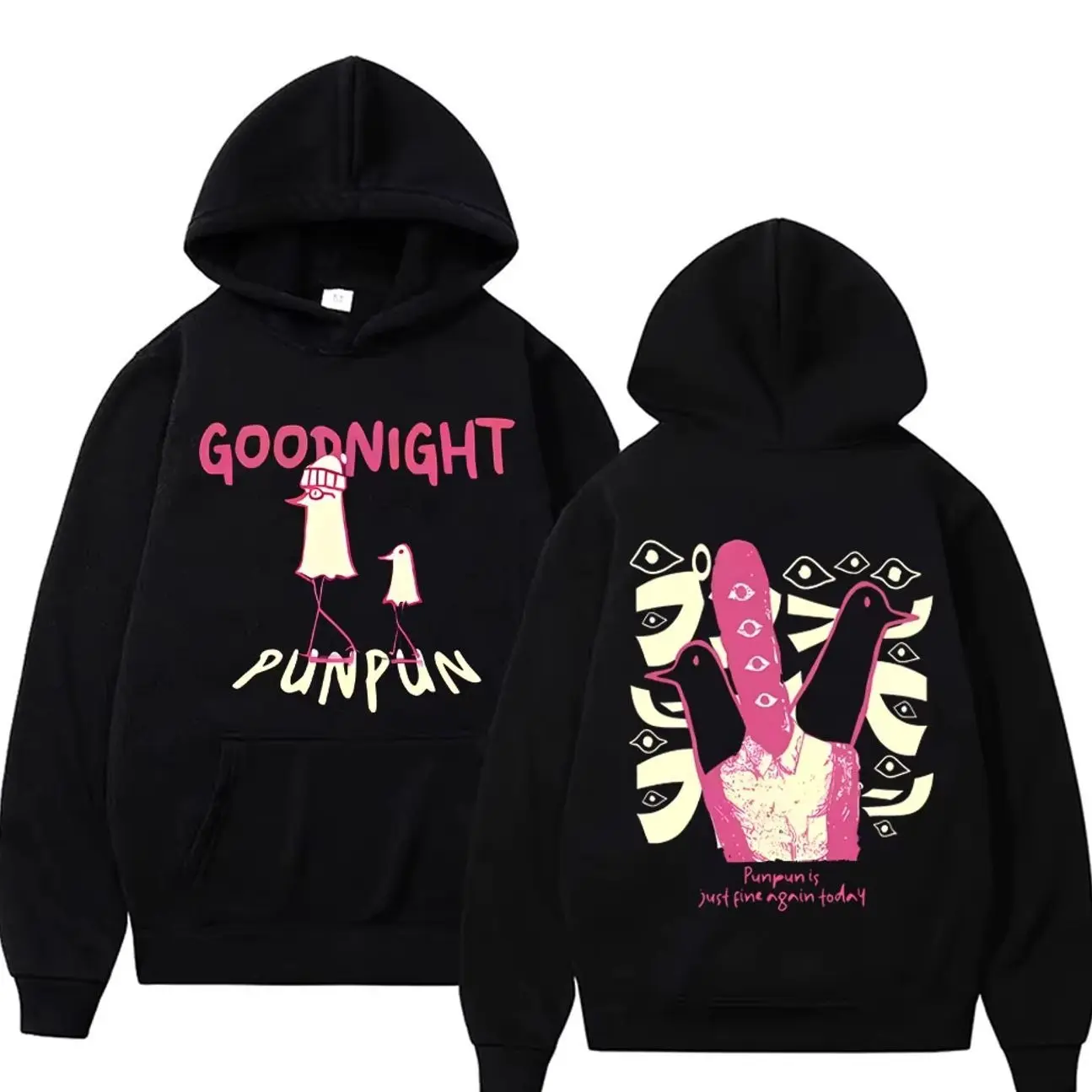 Anime Goodnight Punpun Graphic Hoodie Oyasumi Punpun Merch Sweatshirt Men Women Cartoon Manga Cosplay Pullover Oversized Hoodies