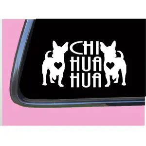 Chihuahua Chi Hua Hua TP 1388 vinyl 8" Decal Sticker dog window vinyl car