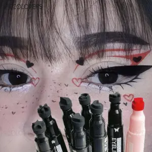 Seal Double-ended Eyeliner, Quick-drying and Waterproof, Natural and Long-lasting, Enhance Eye Makeup, Liquid Eyeliner, Eye Cosmetics, Eye Makeup Product