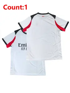 New printed short sleeved training jersey, high-quality fan soccer shirt, comfortable fit, breathable fabric, suitable for training and match days, Lightweight Jersey, Sports Top