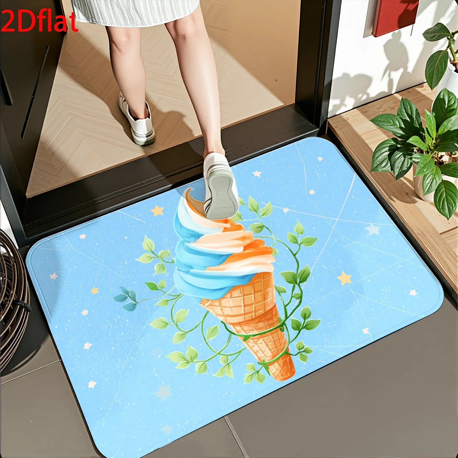 1 piece of  area rugs doormats bath rugs floor mat, household use, , soft, easy to clean, suitable for applicable to entrance Mat  doormat  front door hall living room bathroom kitchen bedroom restaurant corridor study office computer room indoor and outd