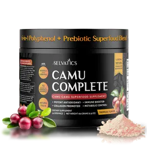 Selvatics CamuComplete™ 6-in-1 Polyphenol & Prebiotic Functional Superfood Supplement with whole fruit Camu Camu Acerola Turmeric 13 Vitamins Minerals for Daily Vitality, Cellular Detox, Immunity, Liver Gut Health, Collagen Promoter, Longevity.