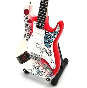 Miniature Guitar JIMI HENDRIX MONTEREY POP with Free Display Stand Collectible GIFT