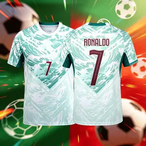 2026 Portugal National Home Away 7# Cristiano Ronaldo Short And Long Sleeve Soccer Jersey Fans Version Breathable