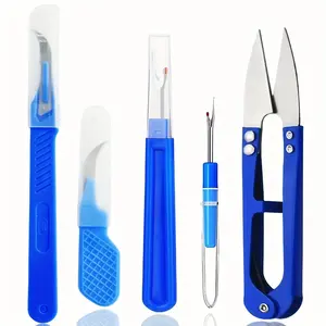 Sewing Ripper Kit, 5pcs/set Sewing Tools Including Thread Unpicker, Seam Ripper & Scissors, Essential Sewing Tools for Home Use, Sewing Supplies Crafts