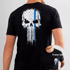 Patriotic Skull Flag Graphic T-Shirt, American Tribute Tee, Freedom Style Shirt, USA Lifestyle Outfit, Independence Theme Tee, Patriot Tee, Street Style Outfit, Unisex T-shirt, Y2k Style, Menswear Clothing, Clothing for men, Gift for Dad