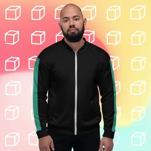 Transgender Flag Colors All Seasons Weather Resistant Premium Unisex Bomber Jacket Coats
