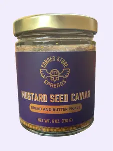 Corner Store Spreads Mustard Seed Caviar, pickled mustard seeds Organic Low Sugar Natural Dairy Free
