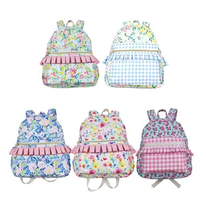 High Quality Spring Floral Kids Pink Backpack for Toddler School Fashion Junior