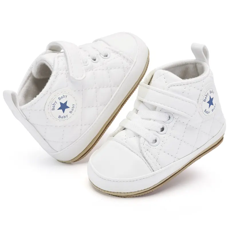 Unisex Baby First Walker Slip-On Sneakers - Infant Toddler Prewalker Casual Shoes, Lightweight, Comfy, Durable, Solid Colors, Sole Support for Steadier Steps, Baby Items (0-1.5 Years, 6-9/12-18 Months), 6 – 9 Months