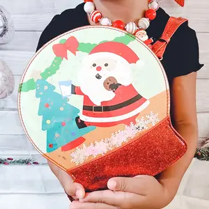 Holiday Santa Snow Glob crossbody
